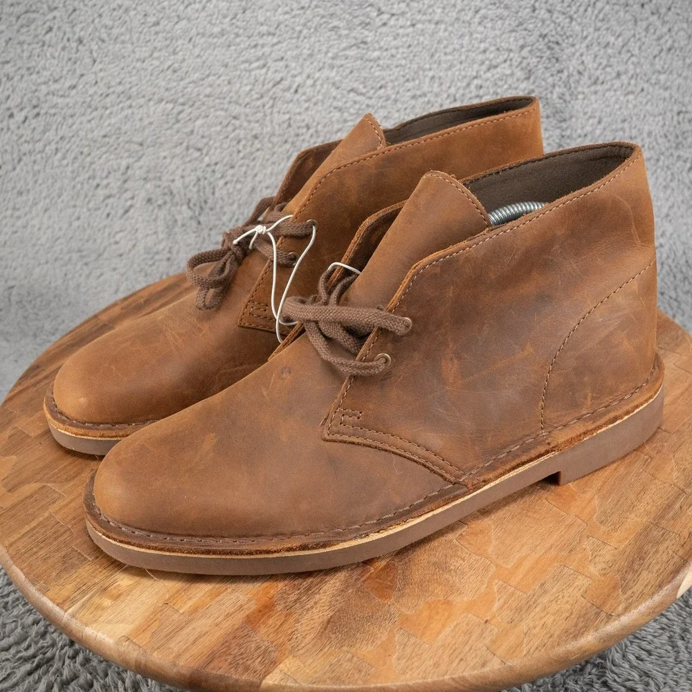 Clarks Men's Bushacre 2 Boot Beeswax Leather Size 9 M - Brown
